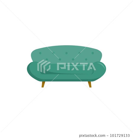Sette sofa icon. Flat illustration of sette sofa vector icon for web isolated on white 101729133