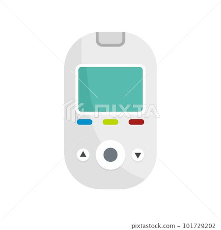 Glucometer tool icon. Flat illustration of glucometer tool vector icon for web isolated on white 101729202