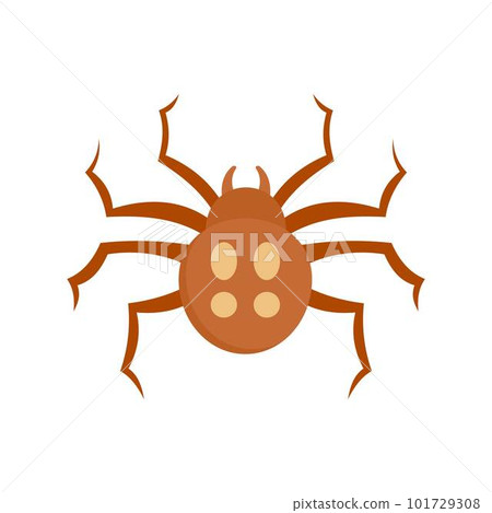 Garden spider icon. Flat illustration of garden spider vector icon for web isolated on white Garden spider icon. Flat illustration of garden spider vector icon for web isolated on white 101729308