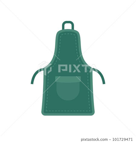 Textile apron icon. Flat illustration of textile apron vector icon for web isolated on white Textile apron icon. Flat illustration of textile apron vector icon for web isolated on white 101729471