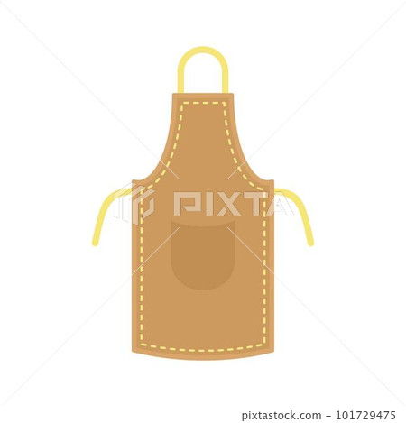Leather apron icon. Flat illustration of leather apron vector icon for web isolated on white 101729475