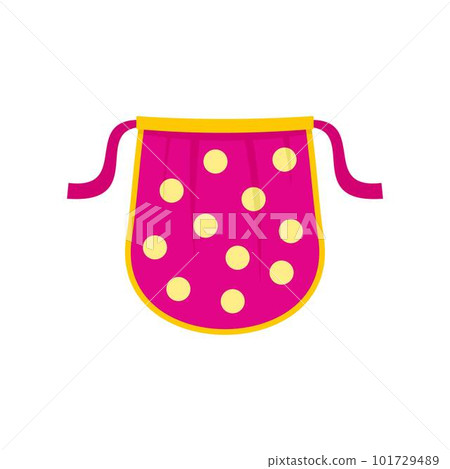 Kid apron icon. Flat illustration of kid apron vector icon for web isolated on white Kid apron icon. Flat illustration of kid apron vector icon for web isolated on white 101729489