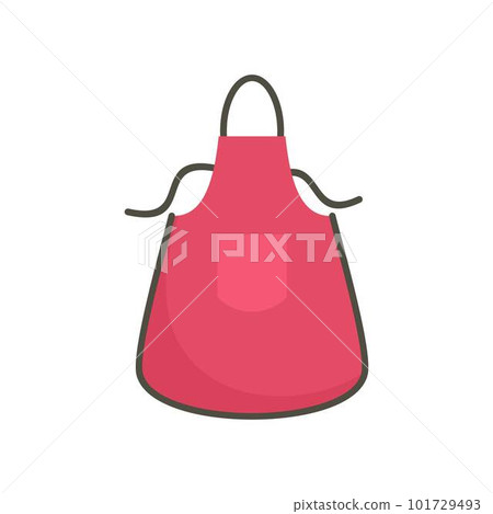 Kitchen apron icon. Flat illustration of kitchen apron vector icon for web isolated on white 101729493