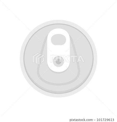 Top tin can icon. Flat illustration of top tin can vector icon for web isolated on white 101729613