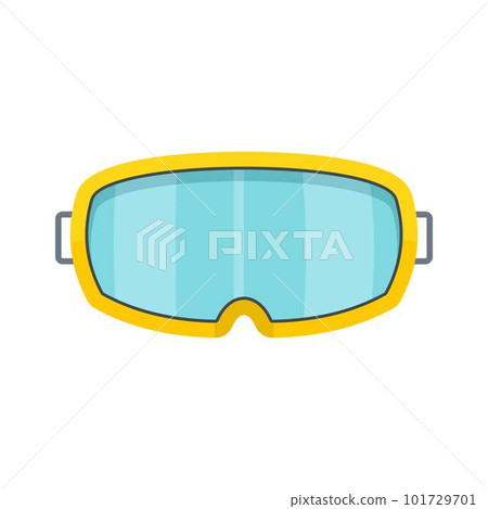 Under water glass mask icon. Flat illustration of under water glass mask vector icon for web isolated on white Under water glass mask icon. Flat illustration of under water glass mask vector icon for web isolated on white 101729701