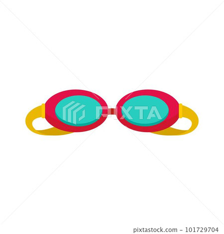 Swim glasses icon. Flat illustration of swim glasses vector icon for web isolated on white 101729704