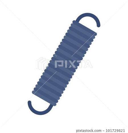 Metal coil icon. Flat illustration of metal coil vector icon for web isolated on white Metal coil icon. Flat illustration of metal coil vector icon for web isolated on white 101729821