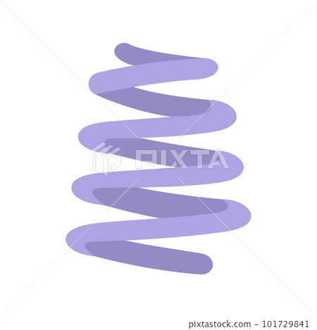 Spiral coil icon. Flat illustration of spiral coil vector icon for web isolated on white 101729841