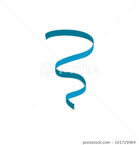 Festive serpentine icon. Flat illustration of festive serpentine vector icon for web isolated on white Festive serpentine icon. Flat illustration of festive serpentine vector icon for web isolated on white 101729964