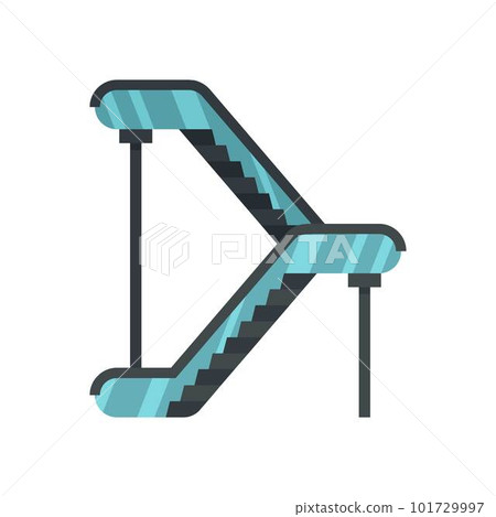 Double escalator icon. Flat illustration of double escalator vector icon for web isolated on white 101729997