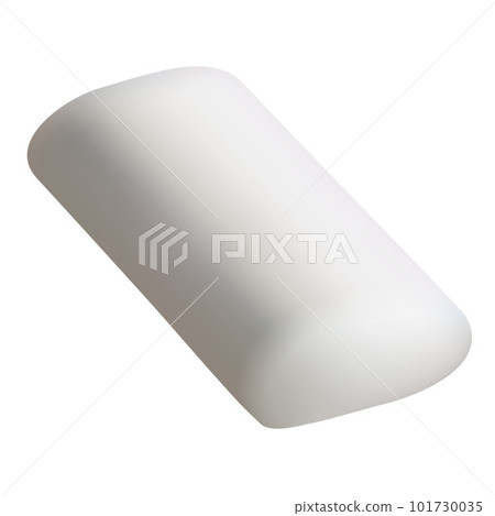 Mint chewing gum mockup. Realistic illustration of mint chewing gum vector mockup for web design isolated on white background 101730035