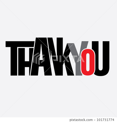 Elegant Thank you title with unique design. 101731774