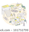 hospitals and masks people's lives. 101732799