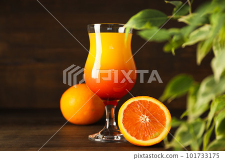 Orange cocktail, concept of fresh delicious summer citrus cocktail 101733175