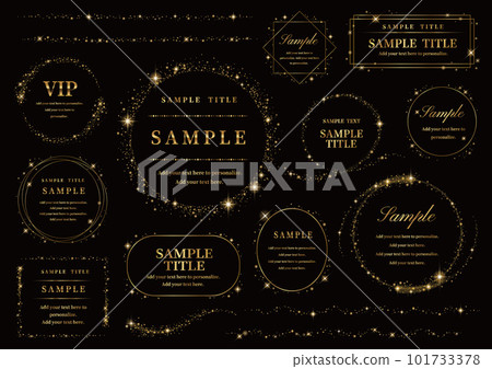 華麗的閃光金框 101733378