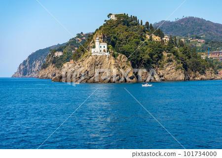 Headland and White Lighthouse of Portofino - Genoa Liguria Italy 101734000