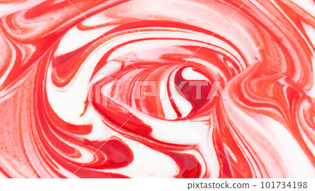 Red and white mix like a marble texture for a background. 101734198