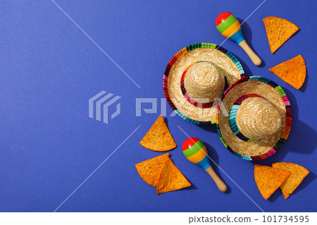 Composition for Cinco de Mayo concept, space for text Composition for Cinco de Mayo concept, space for text 101734595