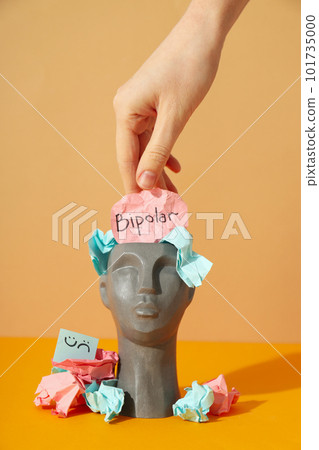 Mental disorders concept - composition for Bipolar disorder 101735000