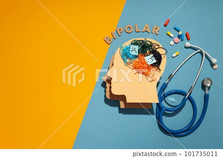 Mental disorder - Bipolar disorder, space for text Mental disorder - Bipolar disorder, space for text 101735011
