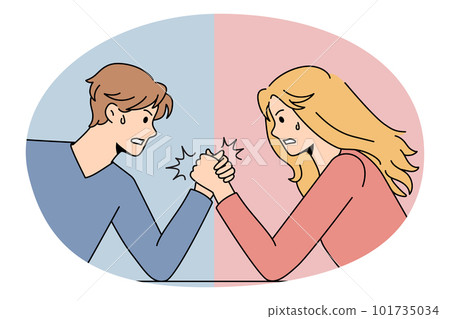 Gender conflicts and sexism concept 101735034