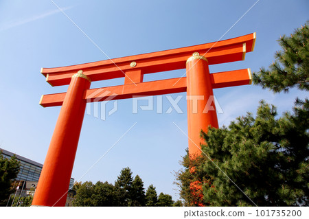 平安神宮大鳥居 平安神宮大鳥居 Vermillion 101735200