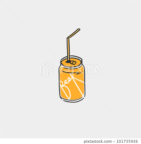Hand drawn vector abstract graphic line illustration with drink beer aluminum can isolated .Vector outline beer illustration sketch drawing. Vector beer drink can isolated icon element design concept. Hand drawn vector abstract graphic line illustration with drink beer aluminum can isolated .Vector outline beer illustration sketch drawing. Vector beer drink can isolated icon element design concept. 101735938