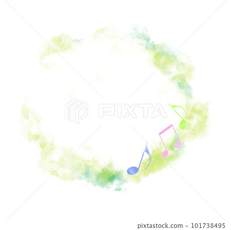 musical note speech bubble 101738495