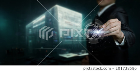 A man celebrates a job well done . 101738586