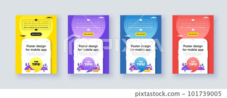 Poster frame with phone interface. Top tips tag. Education faq sign. Best help assistance. Cellphone offer with quote bubble. Top tips message. Vector Poster frame with phone interface. Top tips tag. Education faq sign. Best help assistance. Cellphone offer with quote bubble. Top tips message. Vector 101739005