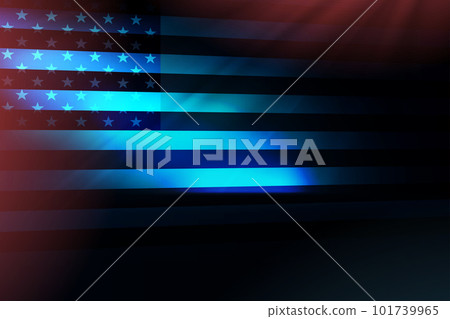 Abstract dark background with stars, America flag silhouette Abstract dark background with stars, America flag silhouette 101739965