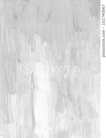 Abstract white textured background. Light monochrome backdrop. Gray and white painting. Brush strokes on paper. 101740067