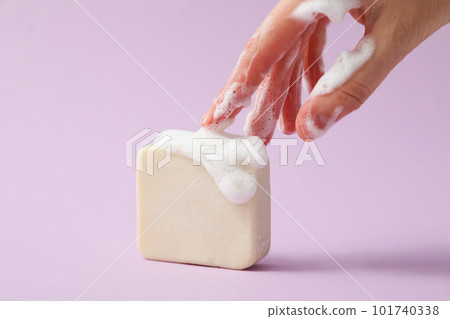 Soap - spa, beauty procedures and skin care concept 101740338