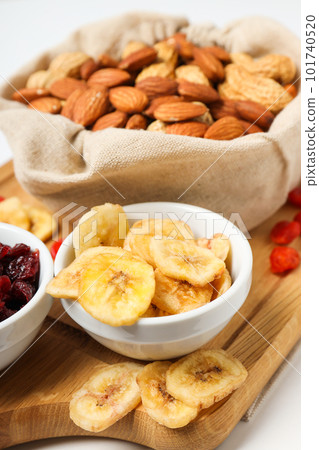 Tasty food concept - delicious dried fruits, tasty dried food Tasty food concept - delicious dried fruits, tasty dried food 101740520