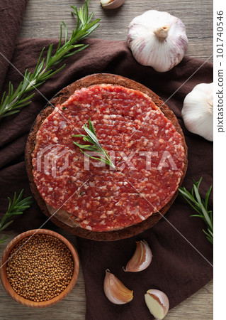 Ingredient for cooking grilled meat - ground meat 101740546