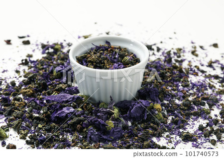 Concept of tasty hot drink, Anchan tea, close up 101740573