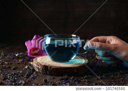 Concept of tasty hot drink, Anchan tea Concept of tasty hot drink, Anchan tea 101740580