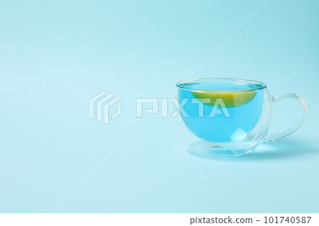 Concept of tasty hot drink, Anchan tea, space for text Concept of tasty hot drink, Anchan tea, space for text 101740587