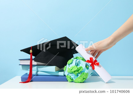 Graduation in high school and university concept 101740606