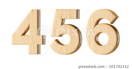 Letters made of wood 101742312