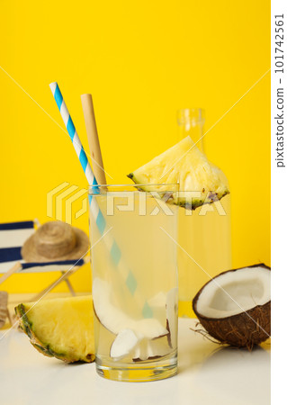 Drinks, fresh summer drink for refreshing, summer vibes concept 101742561