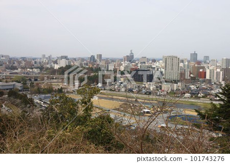 Sendai city seen from Aoba Castle 101743276