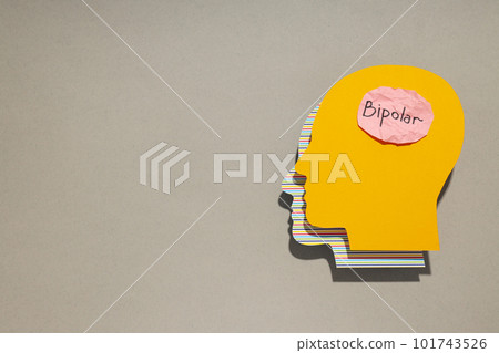 Mental disorder - Bipolar disorder, space for text 101743526