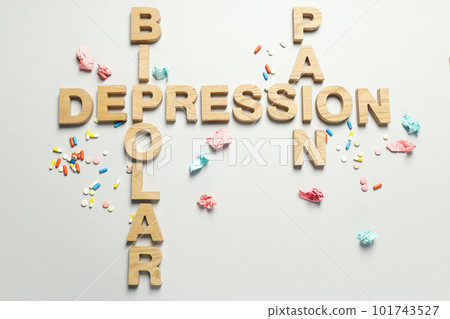Mental disorders concept - composition for Bipolar disorder 101743527