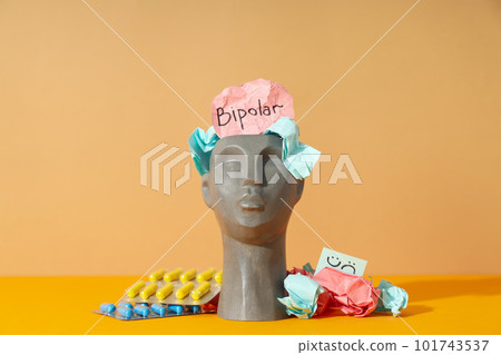 Mental disorders concept - composition for Bipolar disorder 101743537