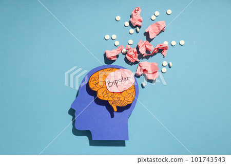 Mental disorders concept - composition for Bipolar disorder Mental disorders concept - composition for Bipolar disorder 101743543