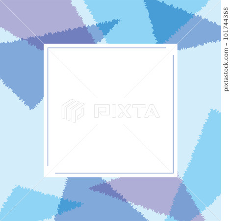 Abstract pattern frame blue - Stock Illustration [101744368] - PIXTA