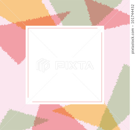 Abstract pattern frame pink - Stock Illustration [101744432] - PIXTA