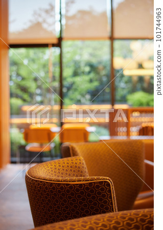 Scenery inside a stylish cafe 101744963