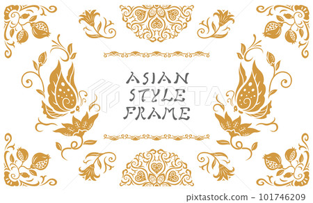 Asian style frame 18 (gold) 101746209